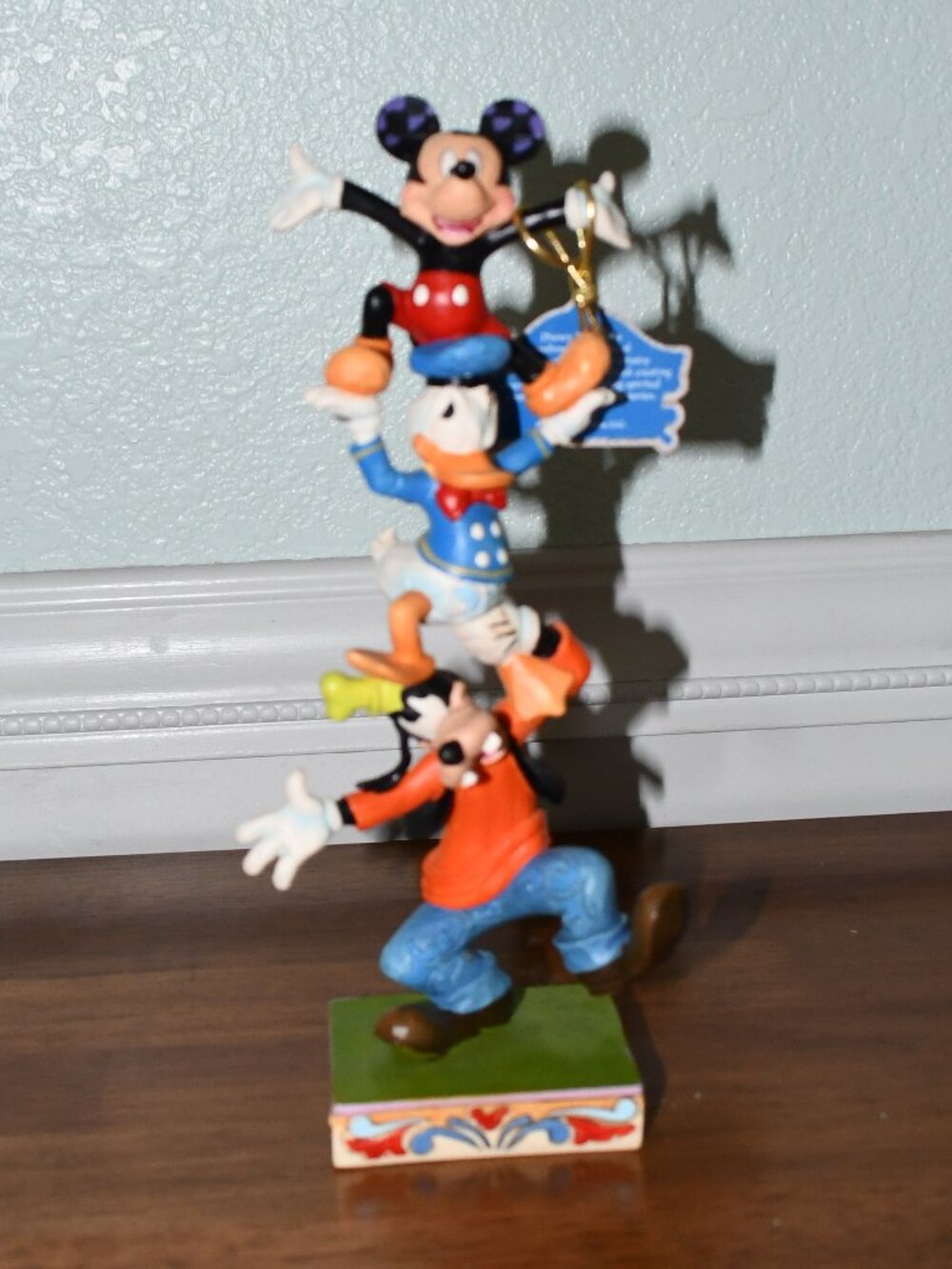 Disney Traditions Jim Shore Mickey, Goofy & Donald “Teetering Tower” #4055412